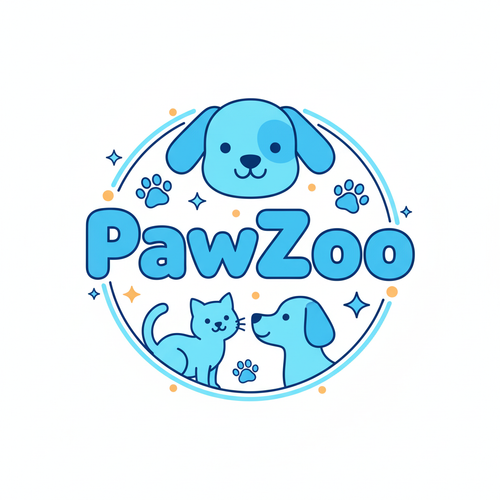 Logo PawZoo más grande y vibrante